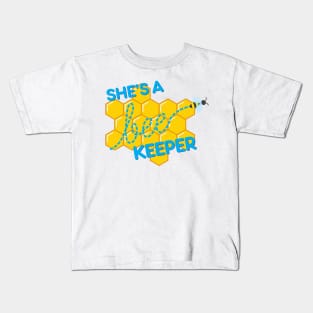 She&#39;s a bee-keeper Kids T-Shirt